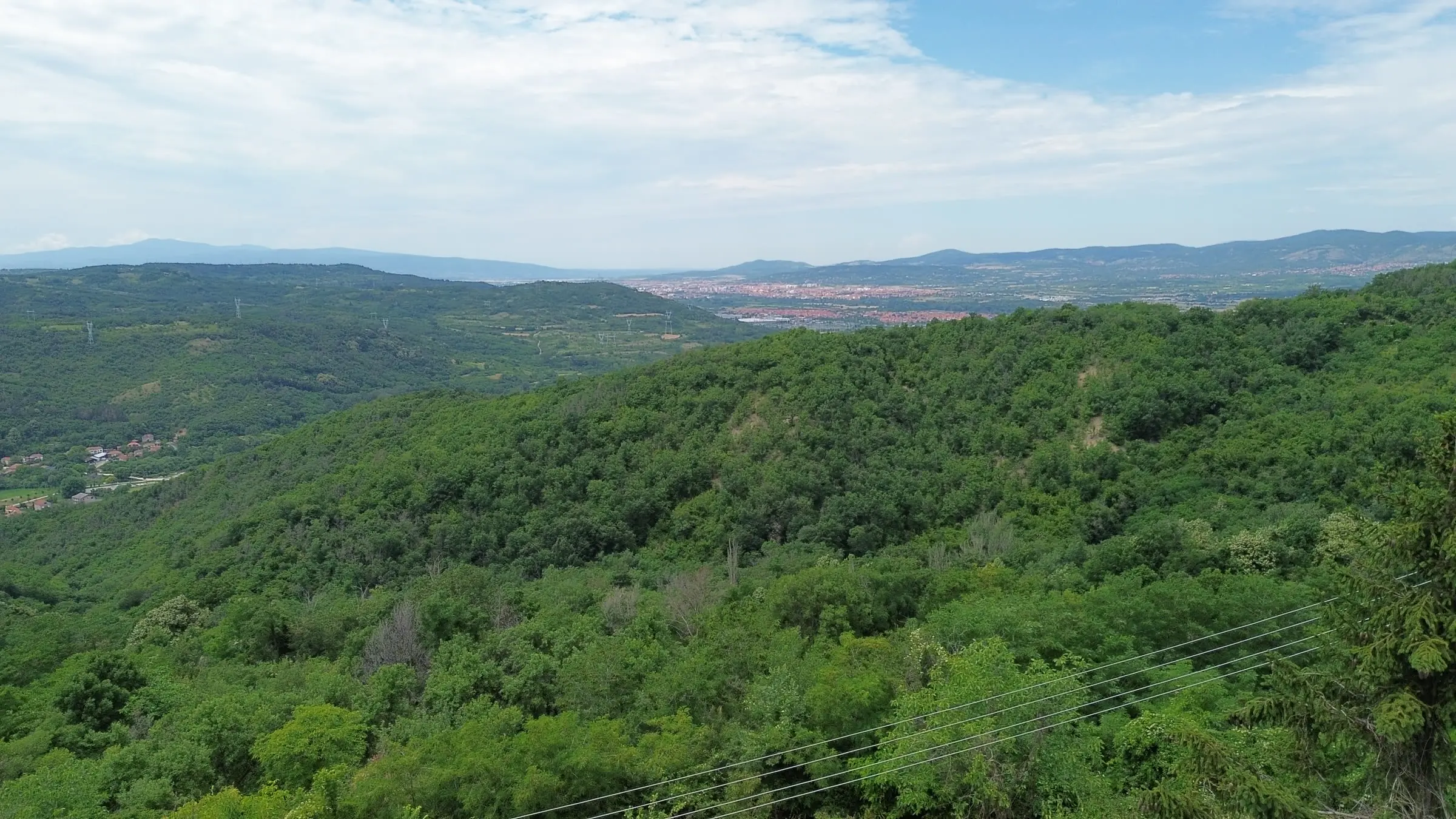 Panorama doline iz vazduha